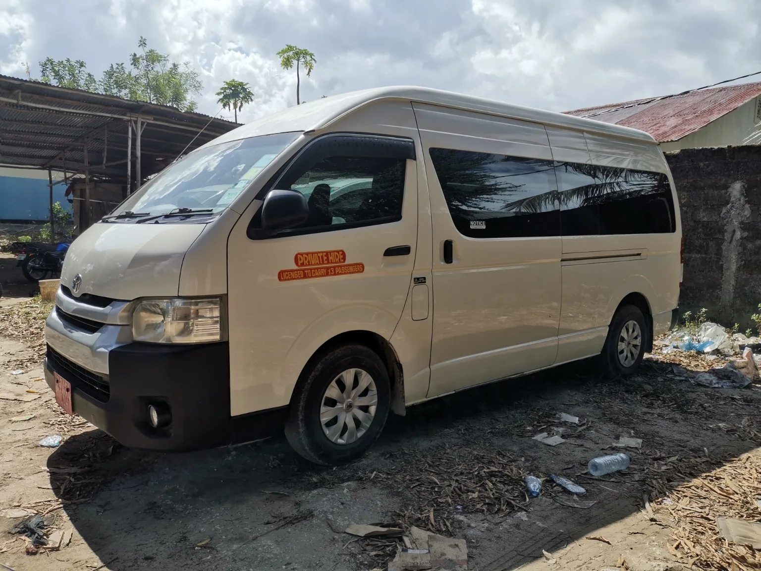 Toyota Hiace private transfer vehicle